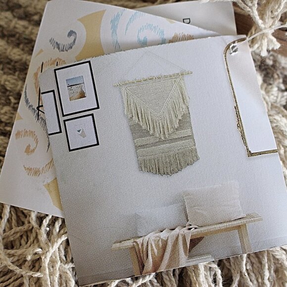 New with Tags - 70s-Style Macrame Artisan Wall Hanging, BOHO, Concepts Brand - Picture 8 of 8